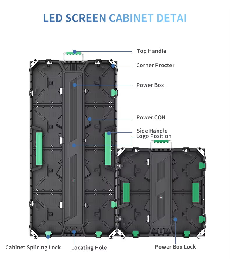 Led Video Wall Outdoor P2.6 P2.9 P3.91 P4.81 500x1000mm for Rental Led Display Screen for Giant Stage Background