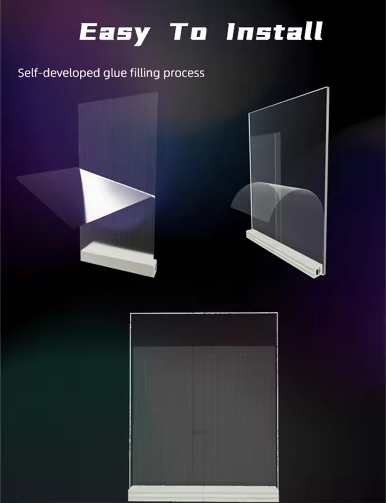 LED transparent film screen curtain ultra-thin LED film screen glass flexible film advertising screen Indoor Film LED Transparen