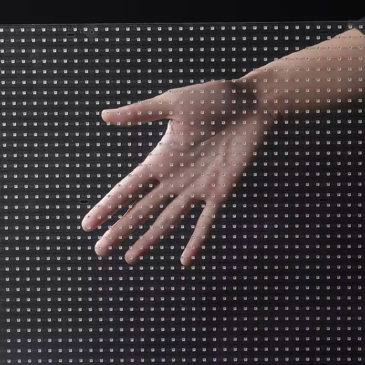 LED transparent film screen curtain ultra-thin LED film screen glass flexible film advertising screen Indoor Film LED Transparen