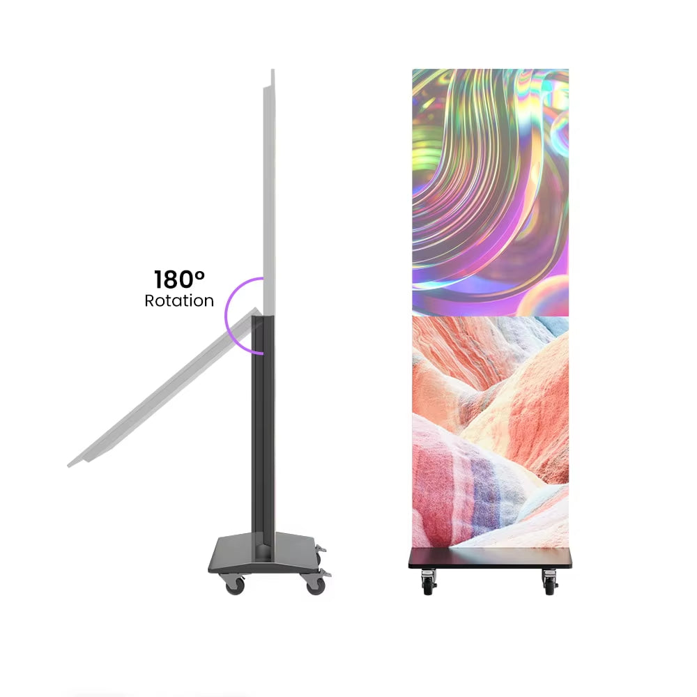 LED Poster Display Screen: Ultra Thin Advertising Digital Signage Foldable