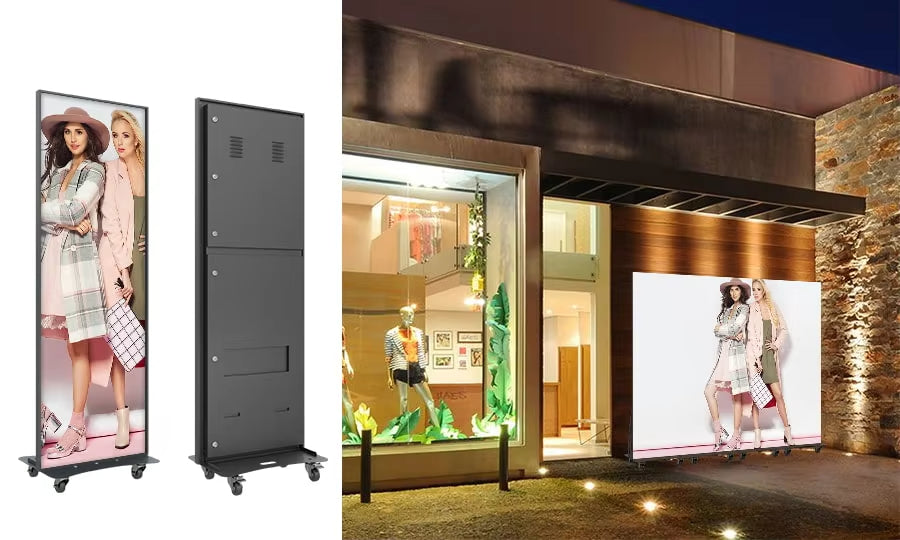 LED Poster Display Screen: Ultra Thin Advertising Digital Signage Foldable